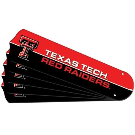 CEILING FAN DESIGNERS Ceiling Fan Designers 7990-TXT New NCAA TEXAS TECH RED RAIDERS 52 in. Ceiling Fan Blade Set 7990-TXT